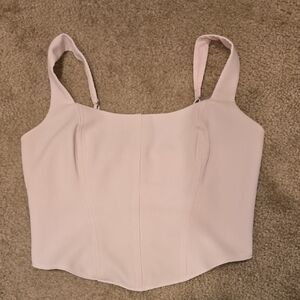 Abercombie And Fitxh Light Pink Crop Top